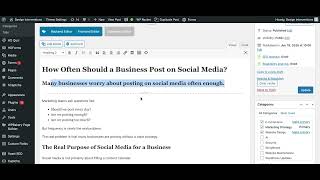 WordPress Blogging Best Practices for Posts