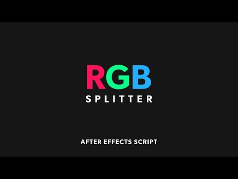 RGB Splitter - After Effects Script | Create RGB Distortion & Chromatic Aberration