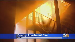 Father, 2 Children Killed In Hemet Apartment Fire