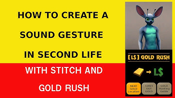 How to Earn L in SecondLife | Make a sound Gesture SecondLife