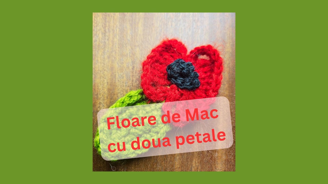 Floare de mac cu doua petale
