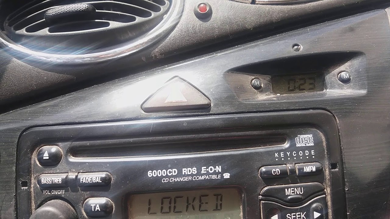 autoradio ford focus 6000 cd locked 13 YouTube