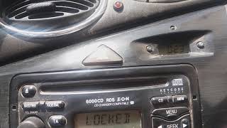 autoradio ford focus 6000 cd locked 13