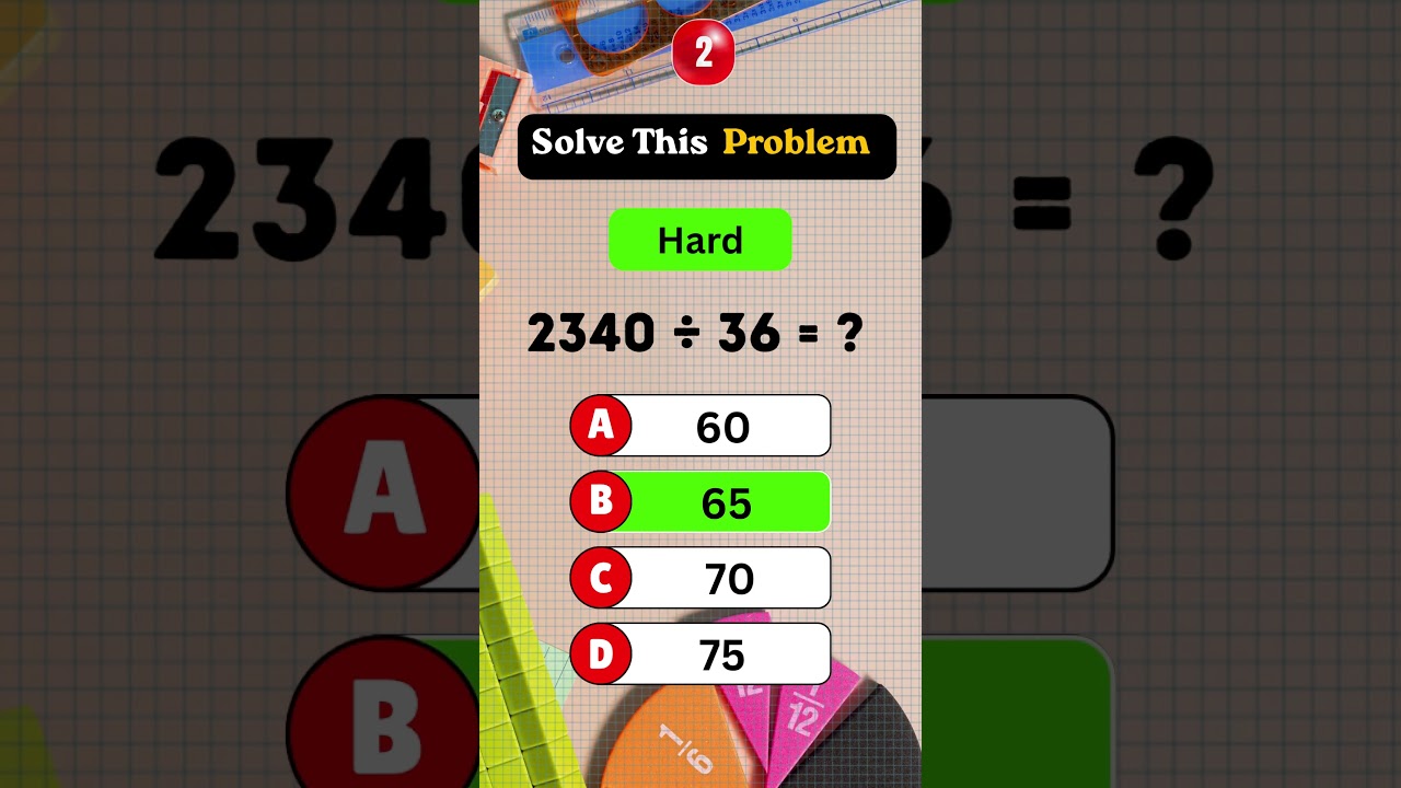 🧠 Math Genius Test #4 | Only Smart Minds Can Get 4/4 - YouTube