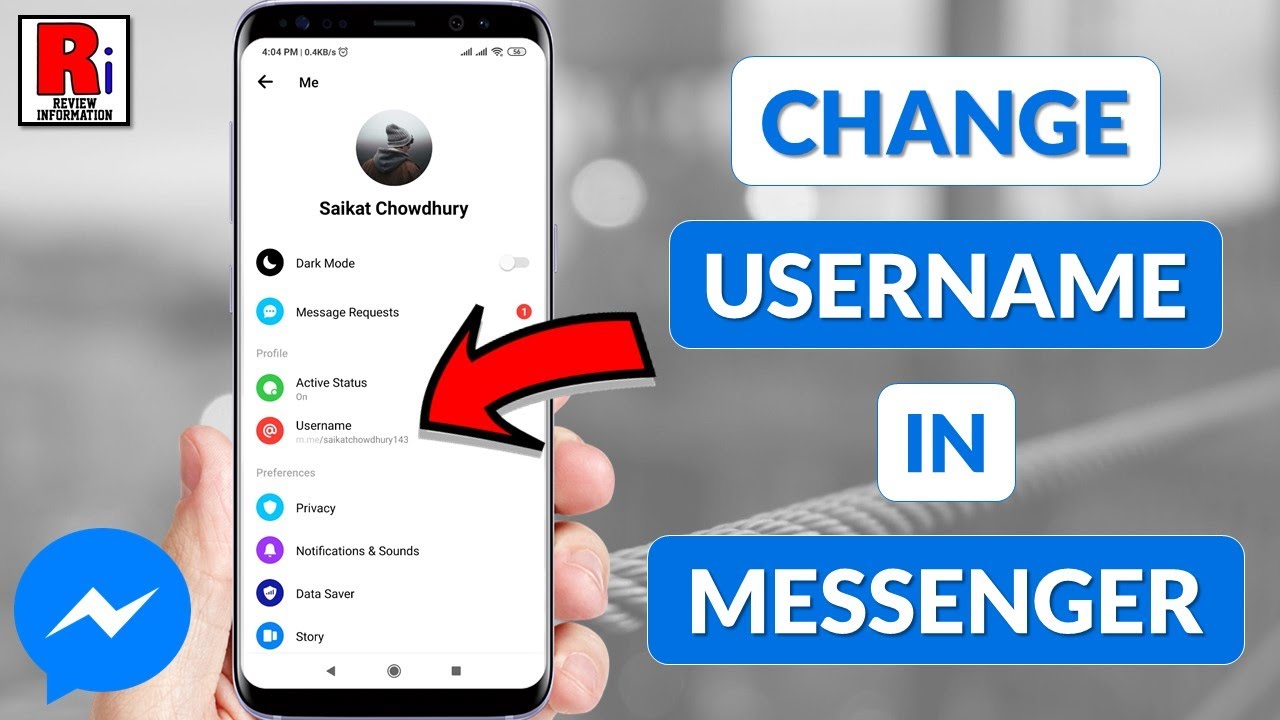 How to Change Username in Facebook Messenger YouTube