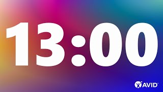 13 Minute Timer (rainbow)