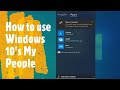 How to use Windows 10&#39;s My People | How to use Show People in Windows 10