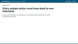 cmmcDIRECTED: AU.L2-3.3.2 User Accountability (CMMC walk-through)