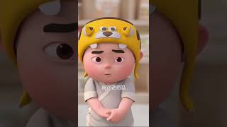 【Little Tiger HuDun🐯】Si kecil yang lucu.😘😍 | 小老虎 | #shorts #animation