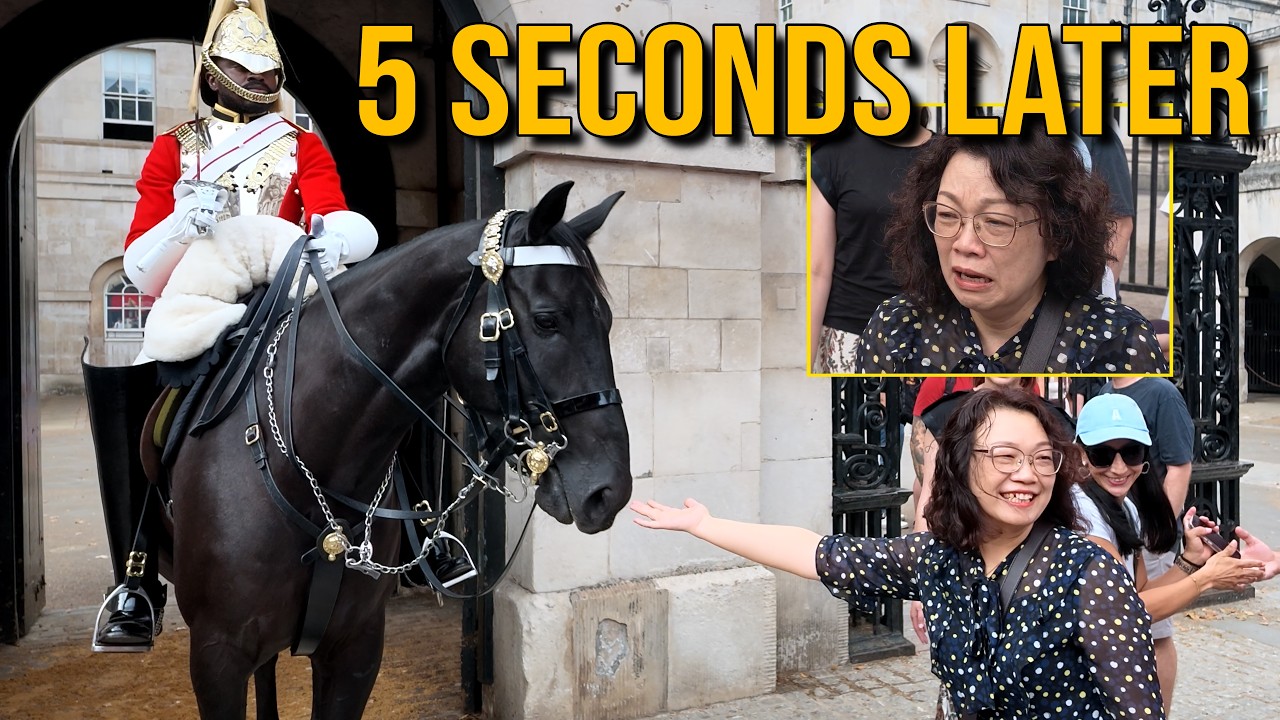 She Thought it Was Funny - The King's Horse Had Other Ideas!