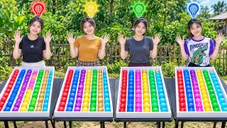 4 Girls Playing Colourful Ball Sorting Puzzle Game 😇🤩| Sharp Your Brain IQ level 🧠💪 screenshot 5