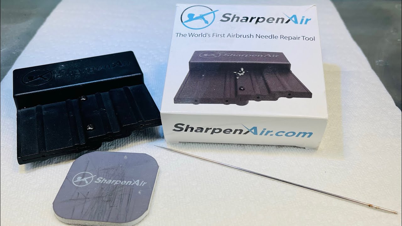 How to use a SharpenAir Airbrush Needle Straightener, Beginner and Advanced!!!