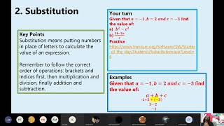 Math Masterclass - Algebra