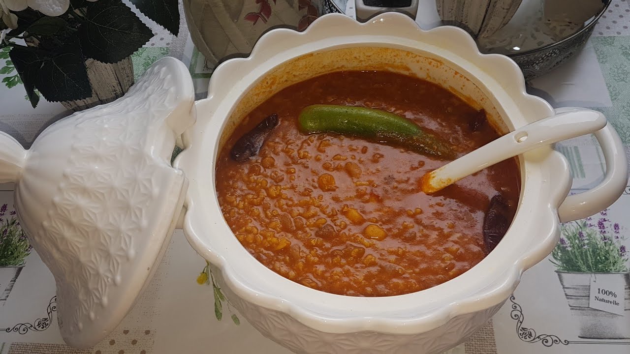 وصفة برغل جاري على طريقة الجنوب التونسي(قبلي)⁦❤️⁩