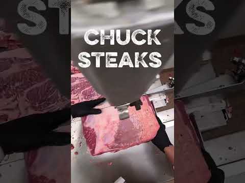 HOW TO TRIM A SEMI-BONELESS CHUCK TO MAKE CHUCK STEAKS STEP BY STEP