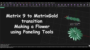 MatrixGold Flower using Paneling Tools
