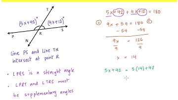 Solving equations to find unknown angles