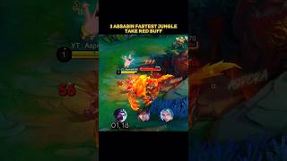 3 ASSASIN FASTEST JUNGLE TAKE RED BUFF | MLBB #mlbbcreator #mobilelegends