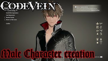 Code Vein Male character creator showcase [Japanese audio]