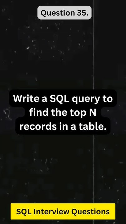 #35 | SQL Interview Questions and Answers | Write a SQL query to find ...