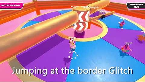 FallGuys: Jumping bug at Jump Showdown and Hexagon.