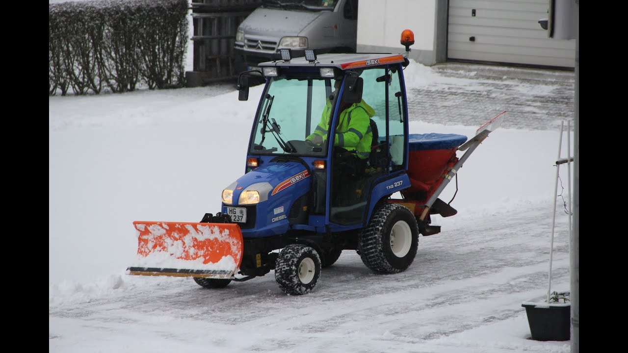 Iseki TXG 237 Winterdienst am 24.01.2021