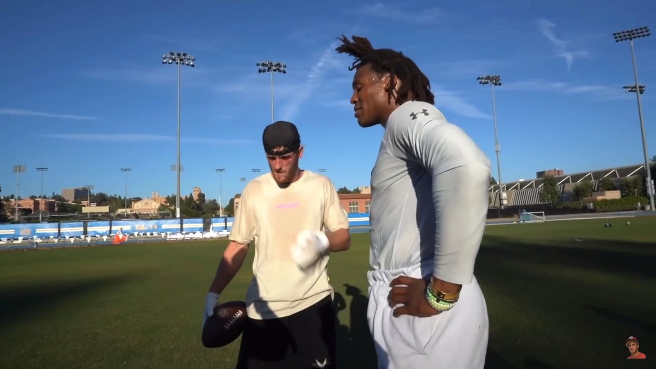 Logan Paul Plays Football With Cam Newton!
