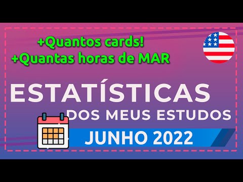 UM DOS PIORES MESES NO LISTENING I Estatísticas Junho 2022 dos estudos no inglês