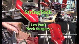 Les Paul Neck Surgery | Pro Luthier Fix Using Hockey Puck Method