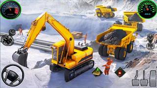 Grand Snow Excavator Construction ⛩️ Road Construction Simulator Mobile Gameplay 🚧 Wheelkeys screenshot 2