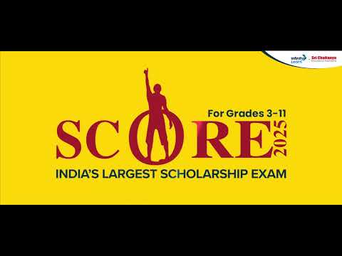 Get Ready for SCORE 2025 💥 | India’s Biggest Scholarship Exam | Register Now! #score #srichaitanyam