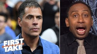 Stephen A. isn't apologizing to Rob Pelinka until Magic’s claims are proven false | First Take Net Worth