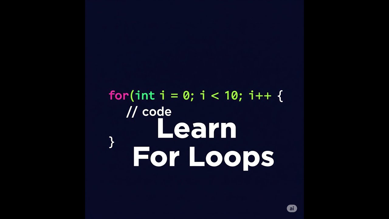 For Loop in Programming - YouTube