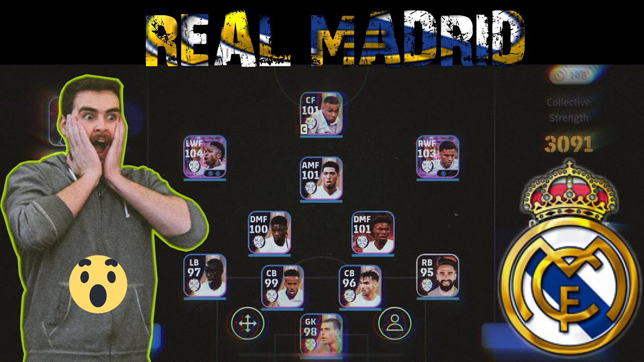 Club Selection REAL MADRID squad🔥😱 | Full match😱😱| #efootball # ...
