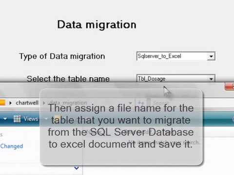 The Chartwell -- Data Migration from database to Excel Demo
