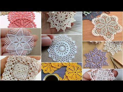 Tam 35 Adet 👌💯 Yuvarlak tığ işi dantelli motif örnekleri #crochet