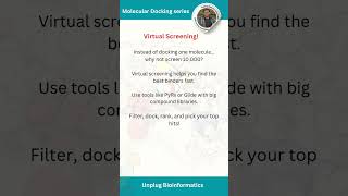 Day 13 Virtual Screening #moleculardocking #drugdiscovery #bioinformatics