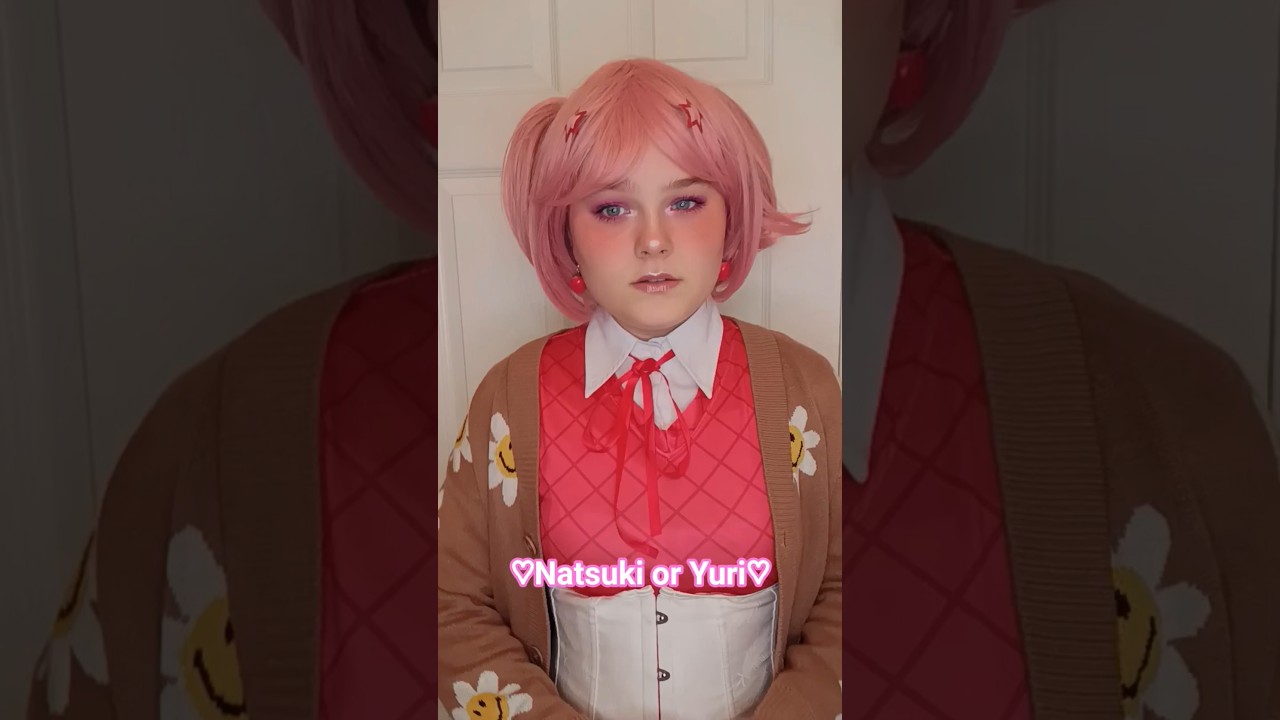 ♥︎ #cosplay #trending #viral #relatable #ddlc #ddlccosplay #ddlcnatsuki #yuriddlc #boost #blowup