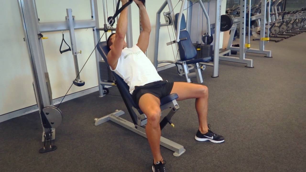 Incline Cable Fly (Exercises.com.au) - YouTube