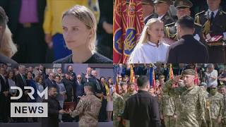 WATCH: Zelenskiy Honours Ukrainian Soldiers at Grand Independence Day Ceremony in Kyiv | AC1G
