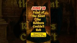 Instead of stealing, these robbers converted when they saw him. #saintoftheday #catholicism #amen