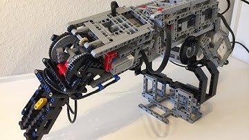 Upper arm of a 6-axis robot arm for Lego World 2017, by Sioux.NET on Track
