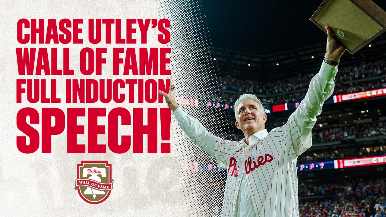 Chase Utley's FULL Toyota Phillies Wall of Fame Induction Speech!