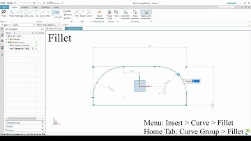 001 NX 3D Modelling Sketch Fillet Chamfer