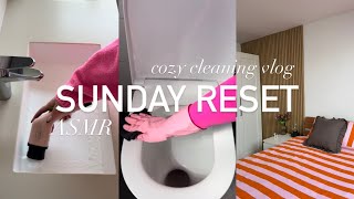 SUNDAY RESET 🩷 | Slow &amp; Cozy Cleaning Vlog *asmr*