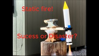 First static fire of my TVC rocket!