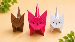 Easy Origami Cat Tutorial 🐱 | How to Fold a Cute Paper Cat Step by Step