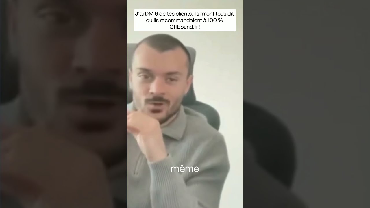 J'ai DM 6 de tes clients, ils m'ont tous dit qu'ils recommandaient à 100% Offbound.fr !
