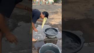 THIS PERSON STEPPED IN THE WATER BECAUSE THEY COULDN'T SEE THE BUCKET DURING THE WATER-COLLECTING... THIS PERSON STEPPED IN THE WATER BECAUSE THEY COULDN'T SEE THE BUCKET DURING THE WATER-COLLECTING...