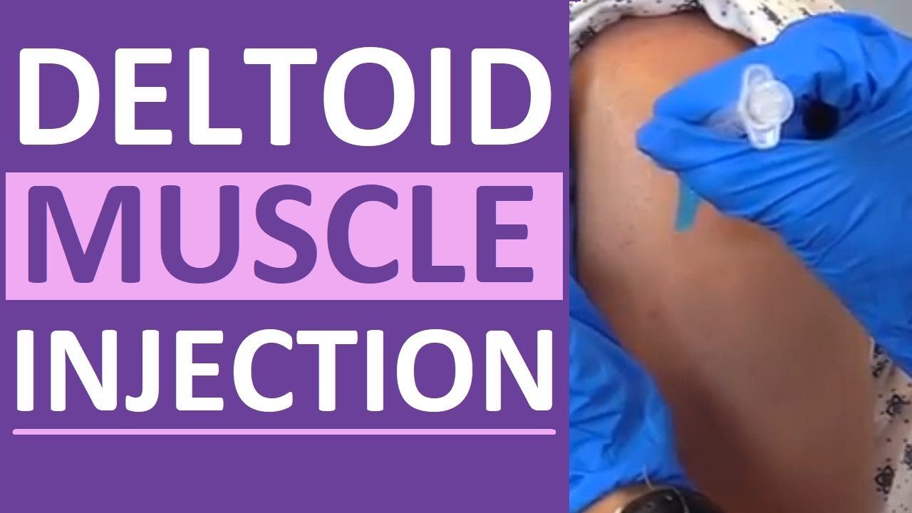 Intramuscular Injection In Deltoid Muscle With Z-Track Technique